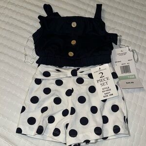 NWT Rare Editions toddler 2 piece short and tank set